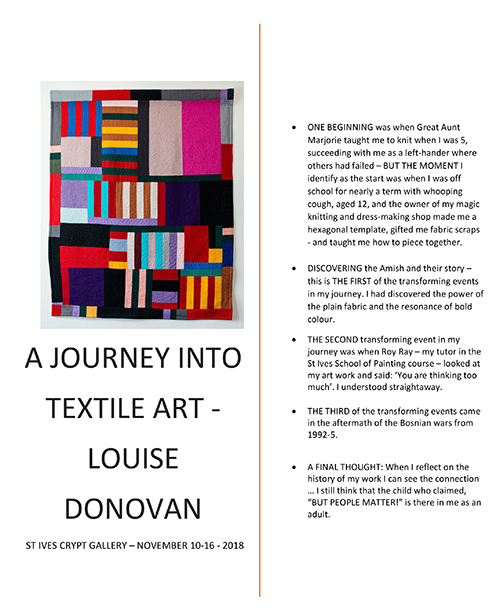 Louise Donovan - A Journey Into Textile Art..