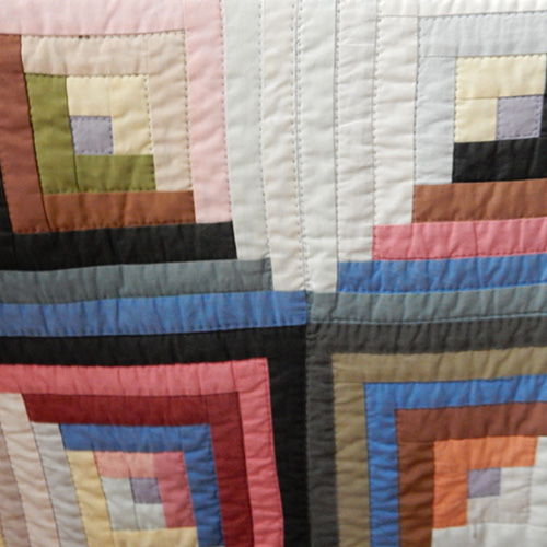 Louise Donovan - Quilt - Scraps - Log Cabin